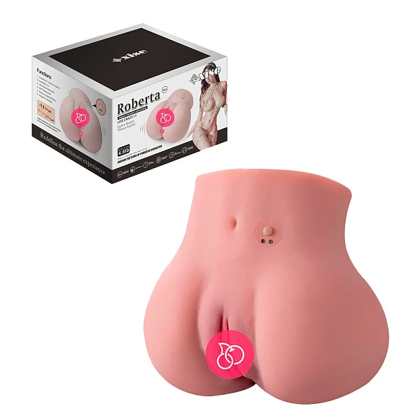 Мастурбатор-полуторс «Roberta» с вибрацией