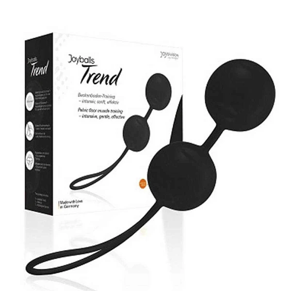 Вагинальные шарики со смещенным центром тяжести «Joyballs Trend», черные