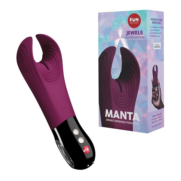Вибростимулятор для мужчин «Manta», ежевичный