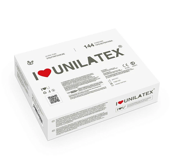 Презервативы «UNILATEX Ultrathin» ультратонкие, 144 шт