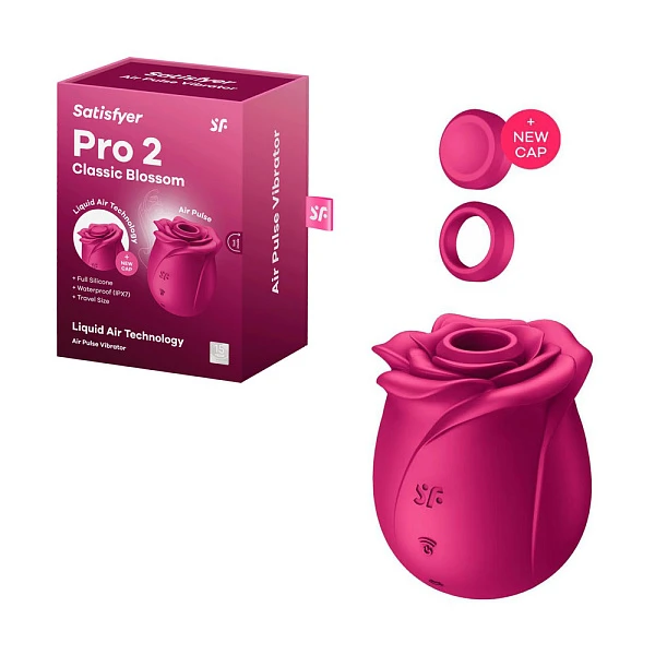 Вакуумно-волновой стимулятор с насадкой «Pro 2 Classic Blossom»