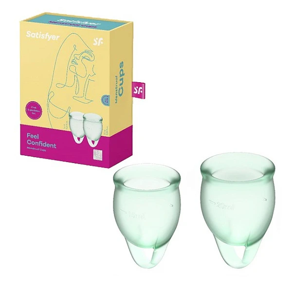 Набор менструальных чаш «Satisfyer Feel confident» (light green)