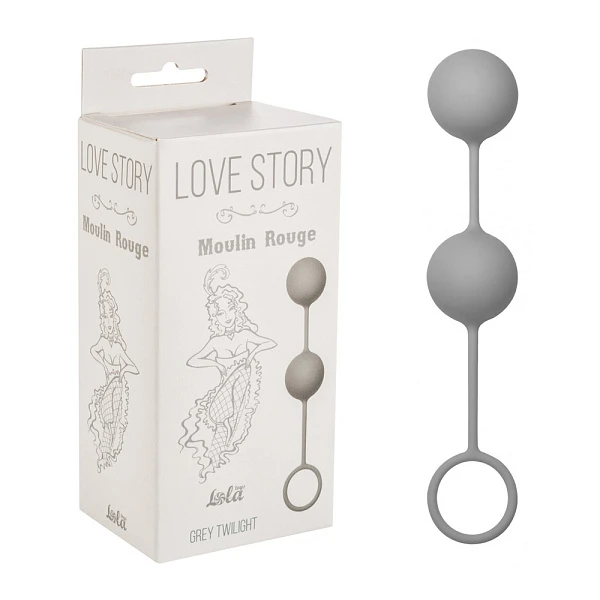 Вагинальные шарики «Love Story Moulin Rouge», серые
