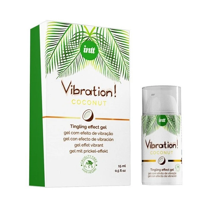 Жибкий вибратор «Vibration! Coconut», интимный гель, 15 мл изображение №2