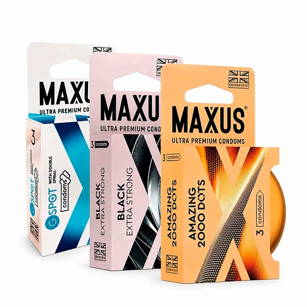 Стимулирующий набор «Maxus» 3 упаковки по 3 шт