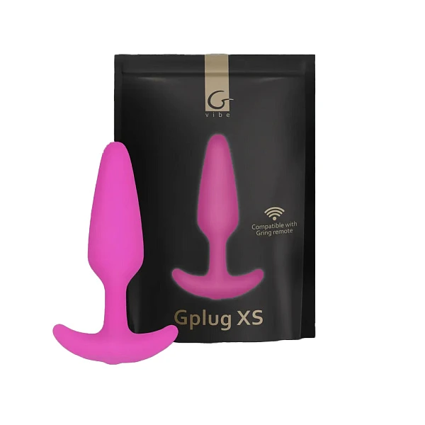 Анальная пробка с вибрацией «Gvibe Gplug XS Raspberry»