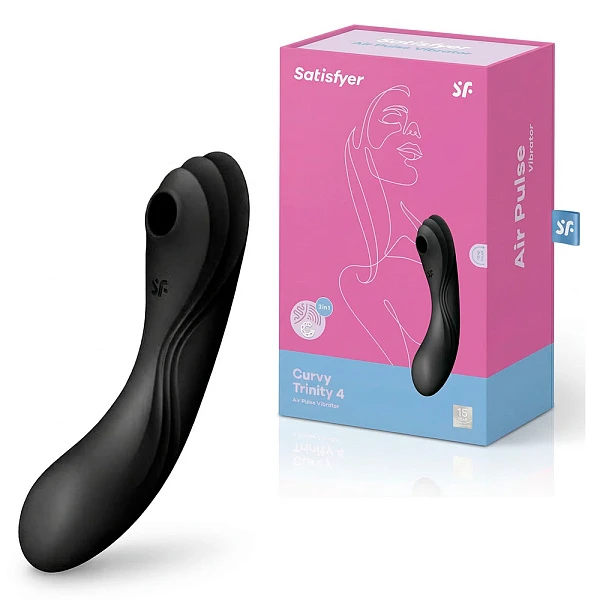 Вакуумный стимулятор «Curvy Trinity 4» с вибрацией