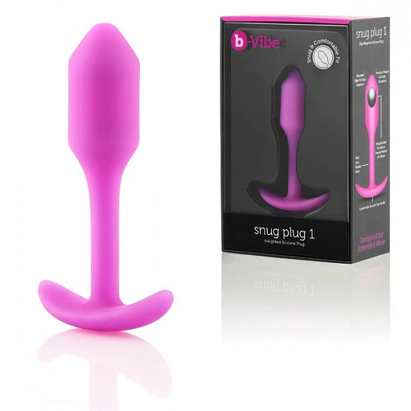 Анальная пробка для ношения со смещенным центром тяжести «B-VIBE SNUG PLUG 1»