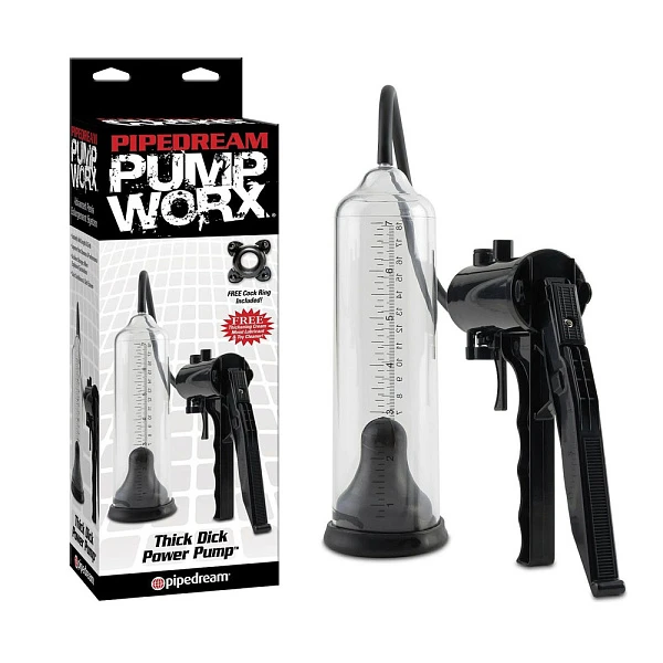 Вакуумная помпа с удобным рычагом «Thick Dick Power Pump»