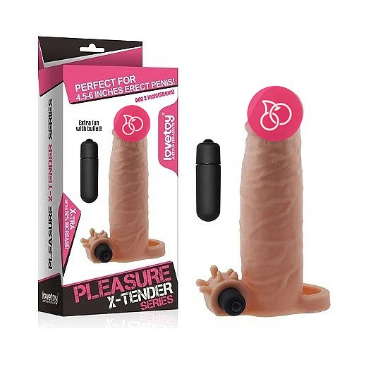 Насадка стимулирующая «Pleasure X-tender Series» с вибрацией