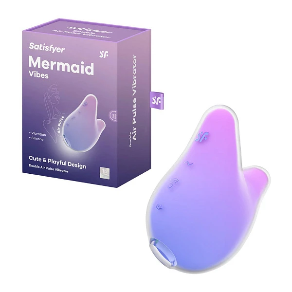 Вакуумно-волновой вибростимулятор «Mermaid Vibes», пурпурный