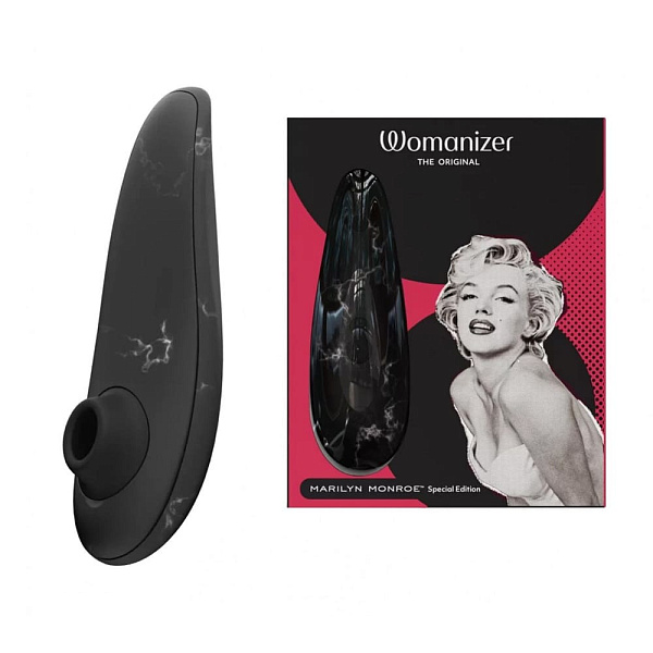Бесконтактный стимулятор клитора «Womanizer Marilyn Monroe», черный