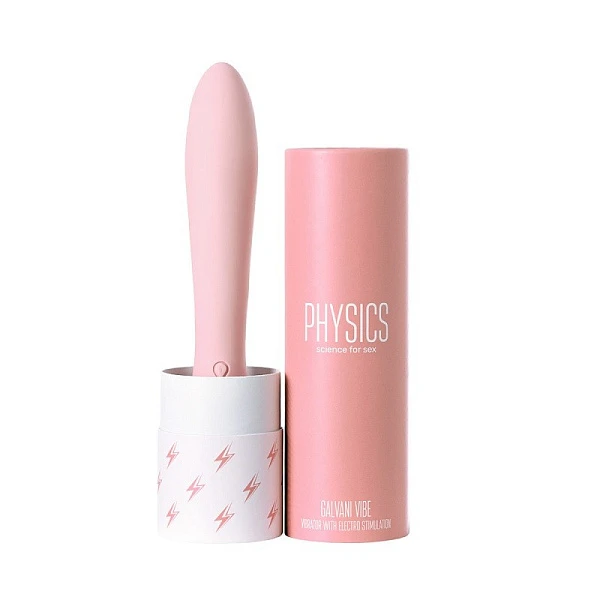 Вибратор с электростимуляцией «Physics Galvani Vibe», розовый