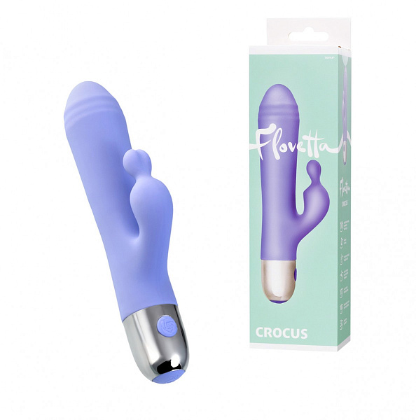 Вибратор с клиторальной стимуляцией "Flovetta Crocus"