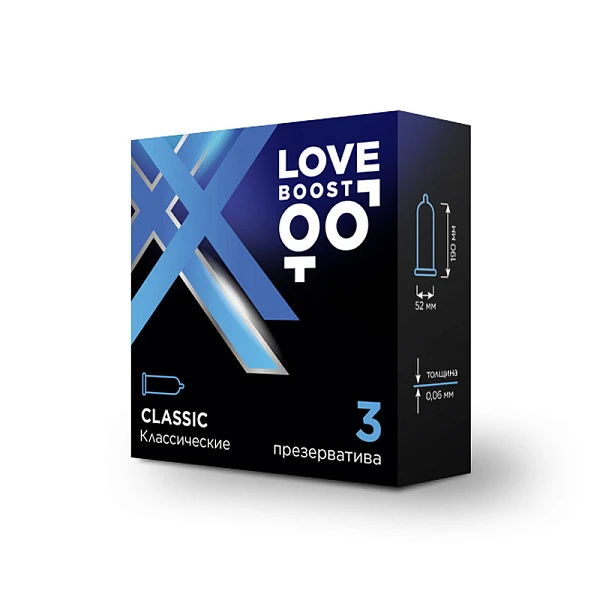 Классические презервативы «LoveBoost Classic» №3