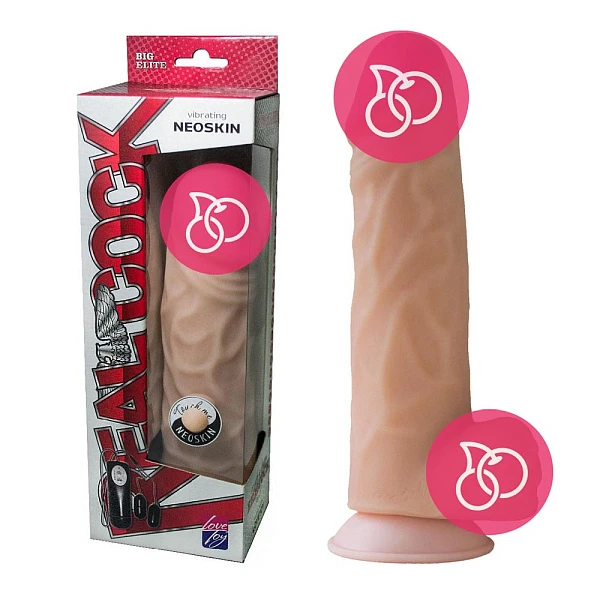 Вибростимулятор-гигант «RealCock 11"» с пультом