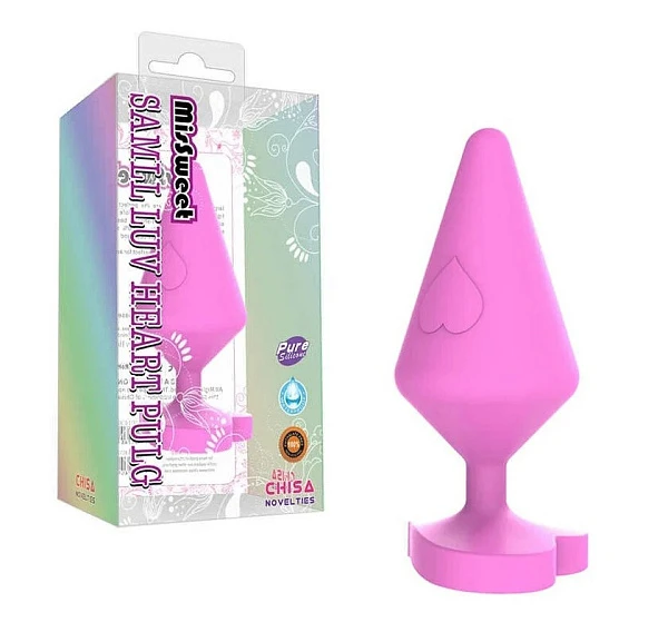 Анальная пробка «MisSweet Heart Plug» из силикона