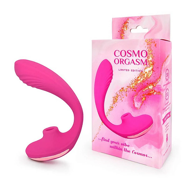 Вибростимулятор точки G с вакуумно-волновой стимуляцией «Cosmo Orgasm»