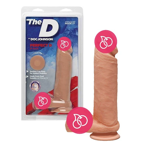 Фаллоимитатор на присоске «The D™ - Perfect D 8 — Vanilla»