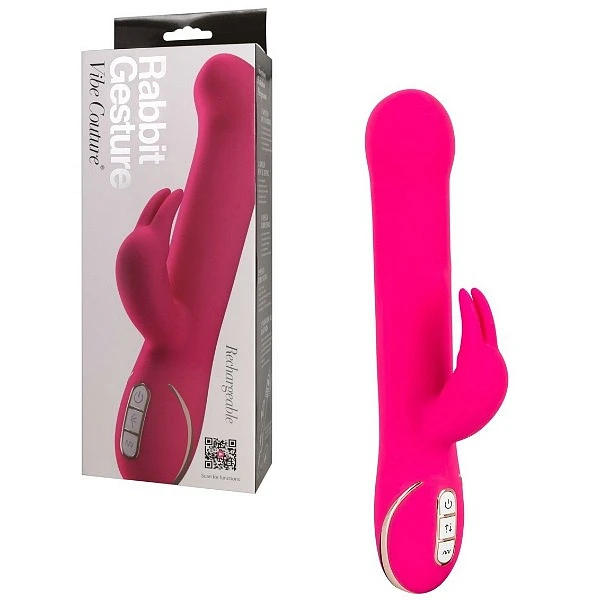 Вибромассажер с подвижными шариками «Rabbit Tres Chic Pink»