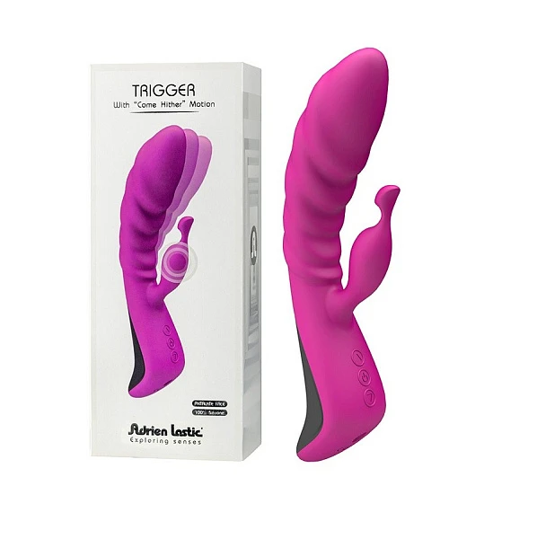 Вибратор-кролик «Trigger» с волнообразными движениями