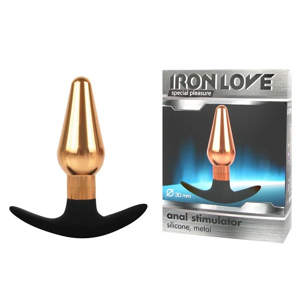 Металлическая анальная пробка для ношения «Iron Love»