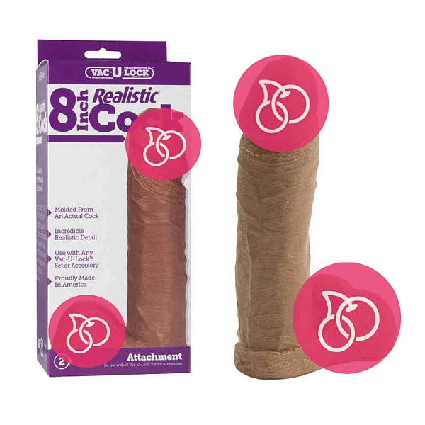 Реалистичная насадка-фаллоимитатор «Harness 8' Realistic Cock»