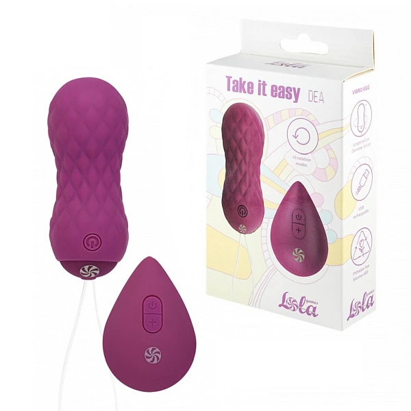 Виброяйцо «Take it Easy Dea Purple» с пультом