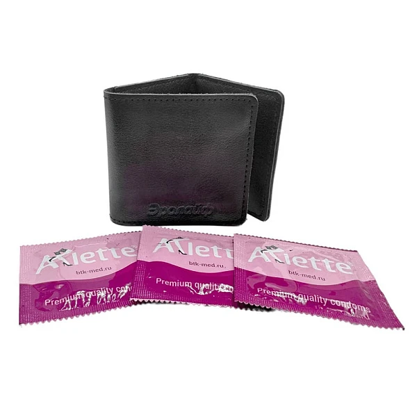 Кейс на 3 презерватива «Эролайф» наполненный