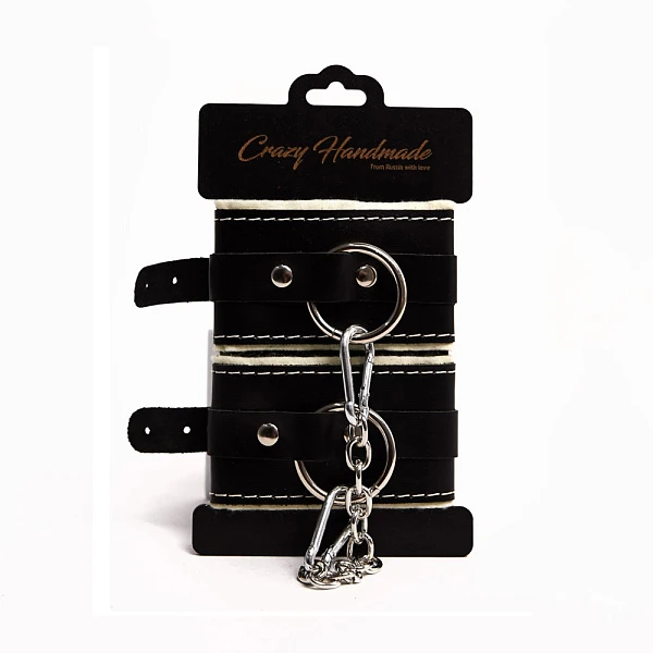 Наручники с мягкой белой подкладкой «Crazy HandMade»