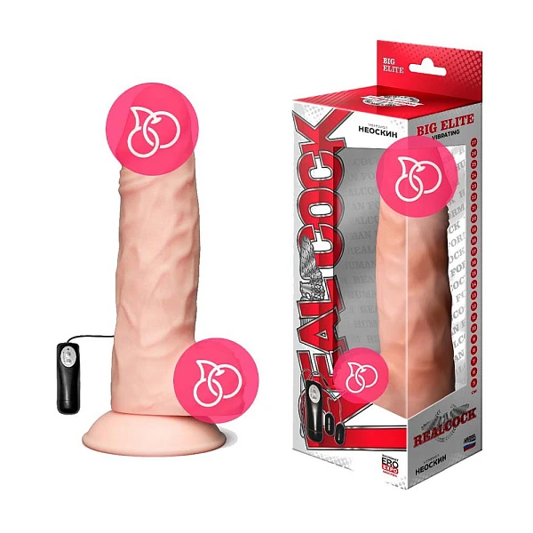 Вибростимулятор-гигант «RealCock 11"» с пультом