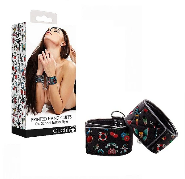 Наручники на цепочке «Old School Tattoo Style»