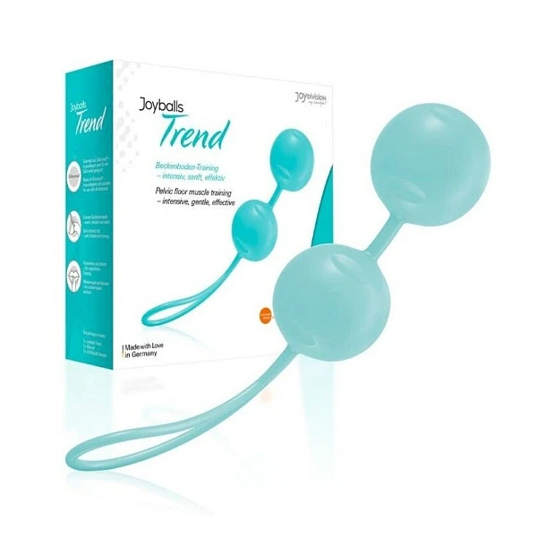 Вагинальные шарики со смещенным центром тяжести «Joyballs Trend», мятные