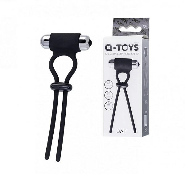 Эрекционное лассо с вибрацией «A-Toys ECT»
