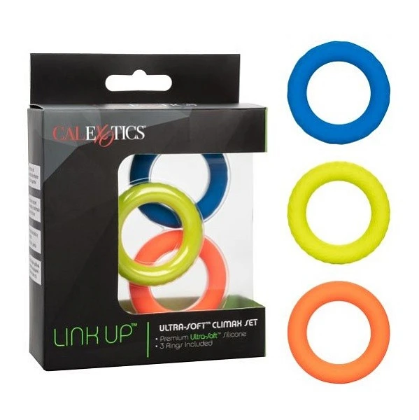 Набор эрекционных колец «Link Up Ultra-Soft Climax Set»