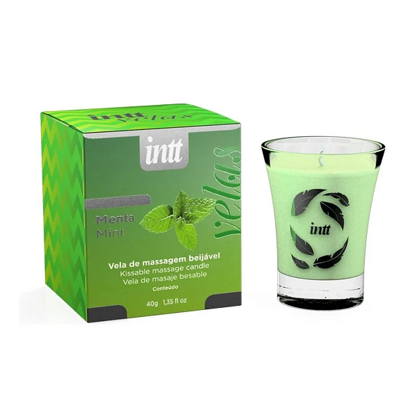 Массажная свеча «Intt Velas» со вкусом мяты