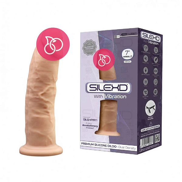 Реалистичный вибратор «SileXD Model 2 (7)», телесный