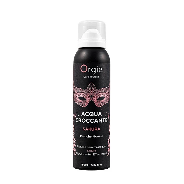 Шипучая пена для массажа Orgie Acqua Croccante Sakura, аромат цветов сакуры, 150 мл