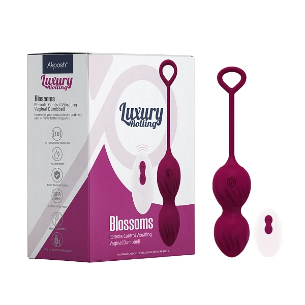 Вагинальные шарики «Luxury Rolling Blossoms» с вибрацией