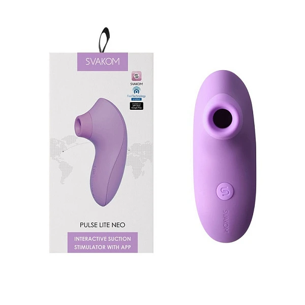 Вакуумно-волновой стимулятор «Pulse Lite Neo», фиолетовый