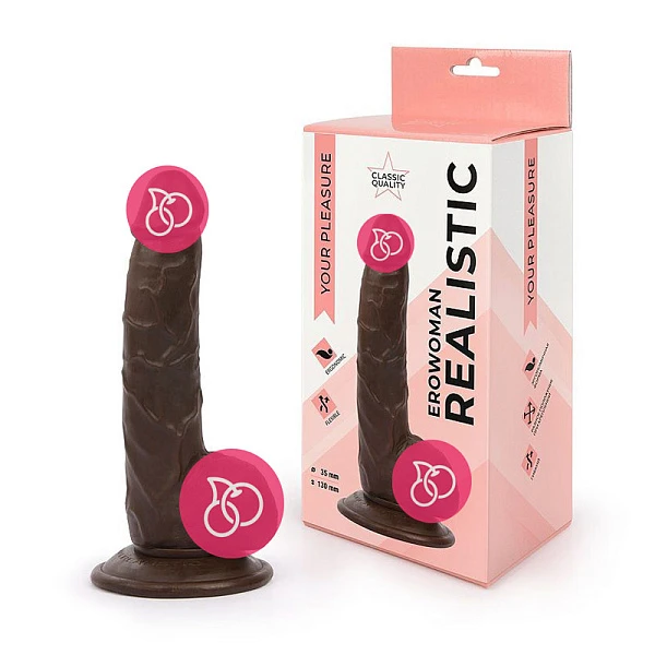 Реалистичный фаллоимитатор на присоске «EROWOMAN REALISTIC»