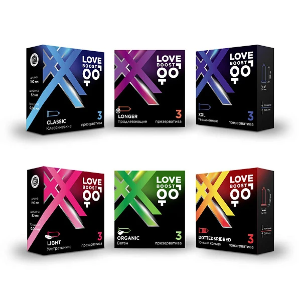 Набор презервативов «LoveBoost» №3