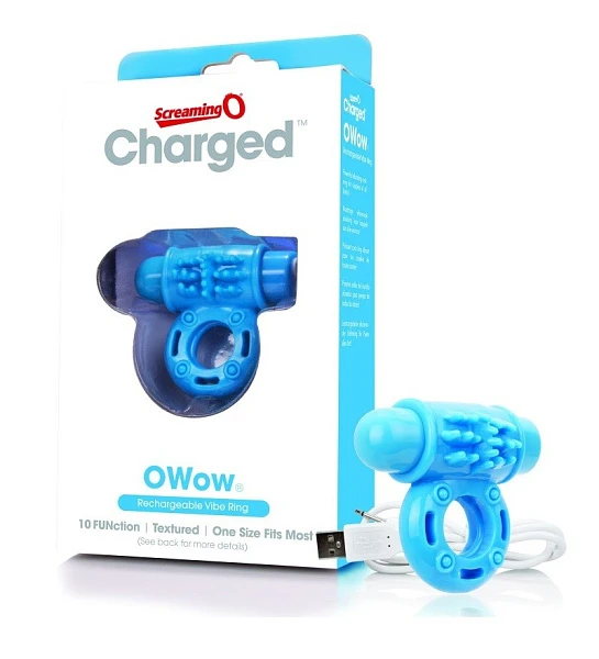 Эрекционное виброкольцо «Screaming O Charged Vooom»