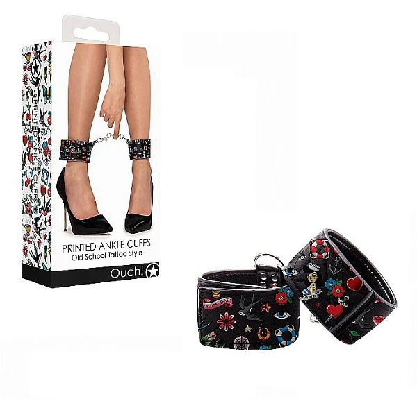 Наножники на цепочке «Old School Tattoo Style»