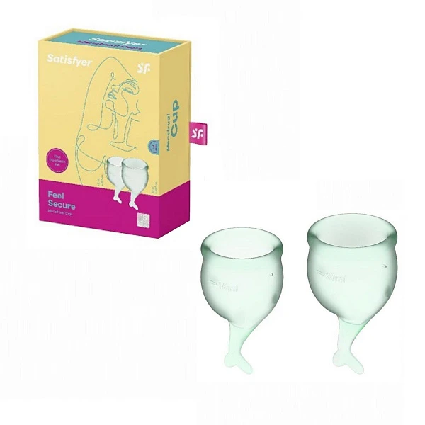 Набор менструальных чаш «Satisfyer Feel secure» (light green)