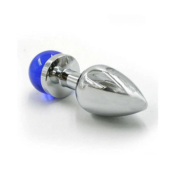 Анальная пробка из аллюминия «Blue»