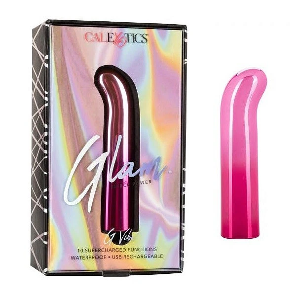 Мини-вибромассажер «Glam» с изогнутой головкой