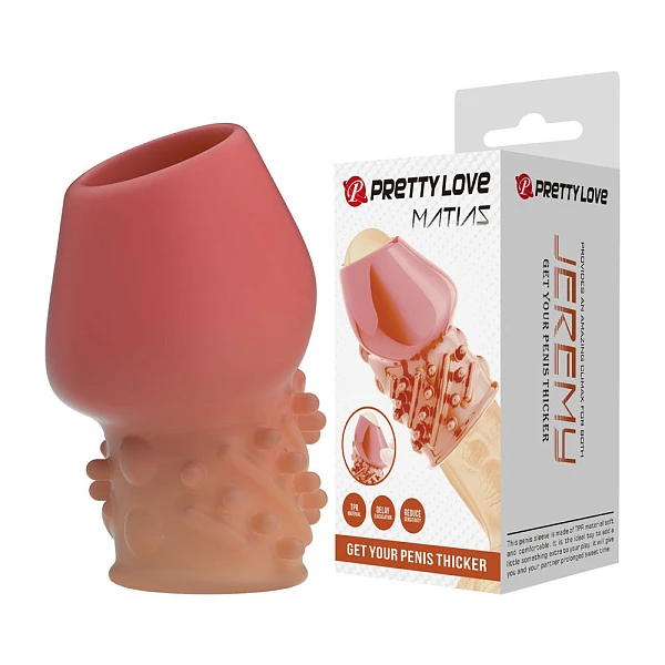Насадка на головку члена «Matias», розовая