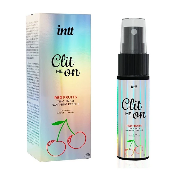 Разогревающий спрей для стимуляции клитора «Clit me on» с ароматом вишни, 12 мл