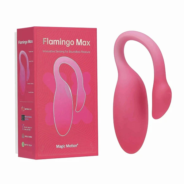 Умный вибрoстимулятор «Flamingo Max» с управлением через приложение, розовый